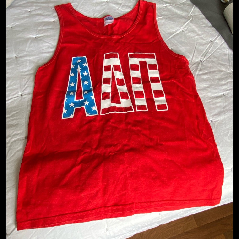 ADPI red white & blue tank